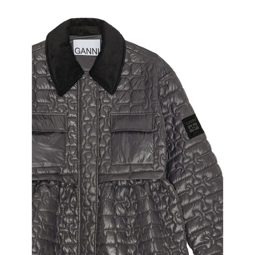 Ganni Brown Jackets - Puffer Jackets Women - Picture 4 of 4